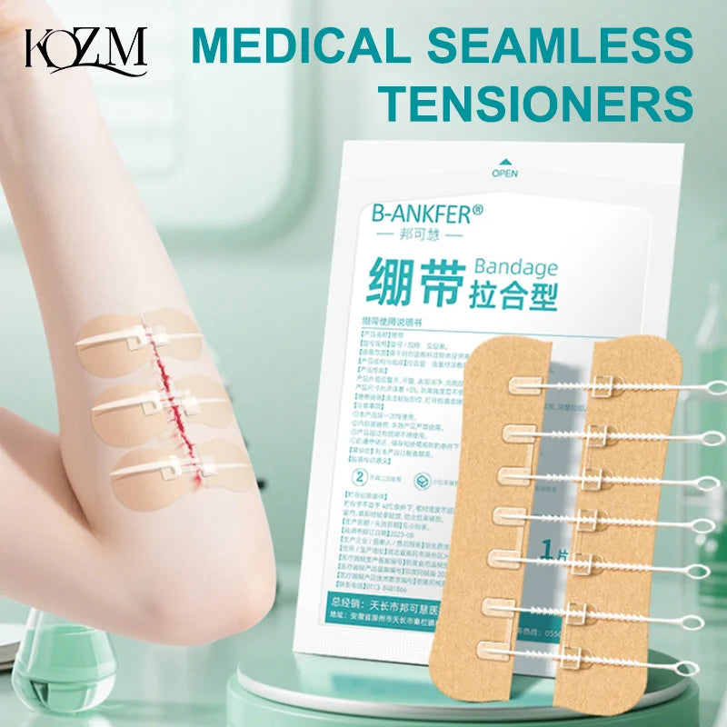 Zipper Tie Wound Closure Patch Hemostatic Patch Wound Fast Without Suture Zipper Outdoor Band-Aid Portable Quick Clot Wound Secondary image