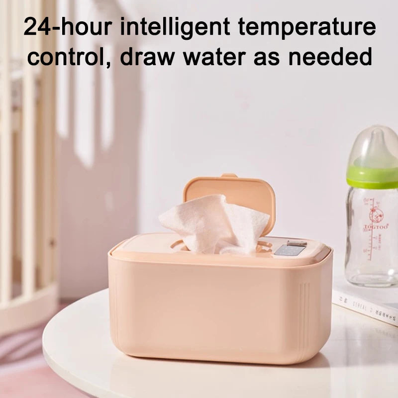 USB Baby Wet Wipe Warmer Electric Tissue Heater Cotton Towel Dispenser Digital Adjustable Temperature Thermostat Napkin Case EU Secondary image