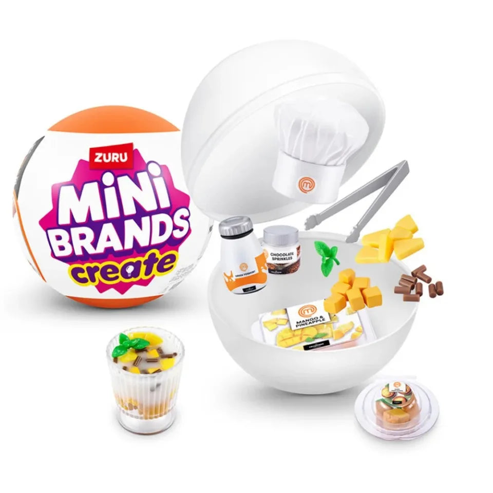 Zuru Surprises Mystery Mini Brands Blind Box Foodie Creat MasterChef Ball Surprise Collectibles Miniature Miniatures Food Toys