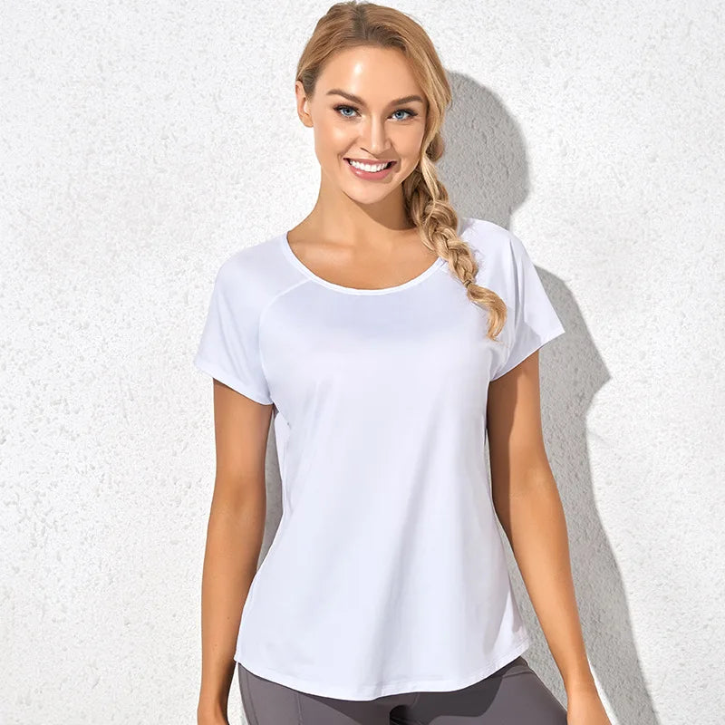 Solid Color Women Fitness Yoga Shirts Sleeveless Yoga Tank Tops Sexy Workout Quick Dry Sports Vest Ladies Running T Shirt