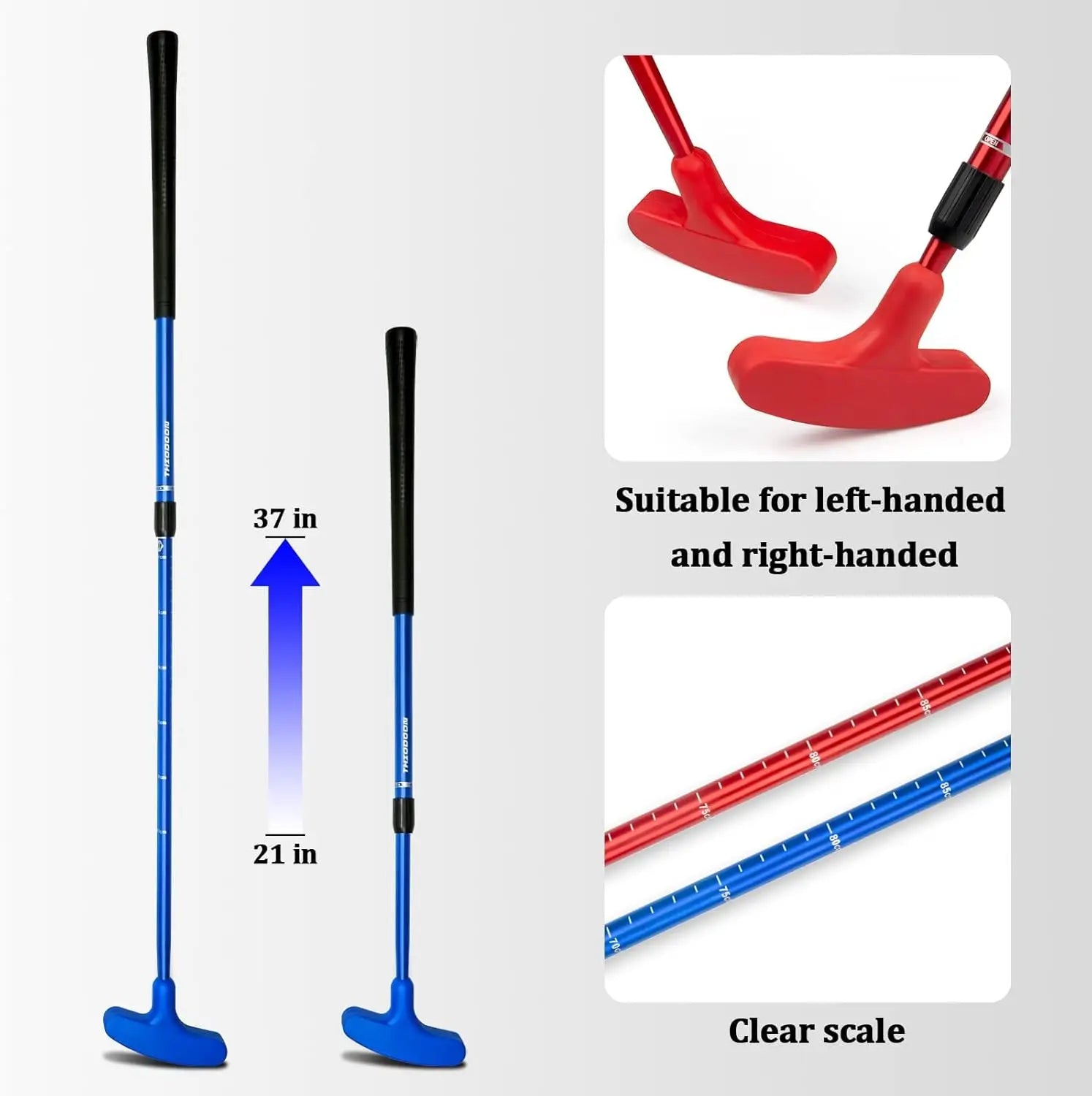 Golf Putters for Men and Women Two-Way Kids Putter Mini Golf Putter for Right or Left Handed Golfers Adjustable Length Golf Putt