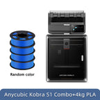 Anycubic Kobra S1 Combo Multi-Color 3D Printer High Precision Core XY Stable Structure Ultra-Quiet Max Speed 600mm/s 3D Printer