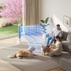 Patbrela 40inch Electric Tower Fan, 4 Speeds, 51° Oscillation, Remote Control, 12H Timer, 45W with Touch Control