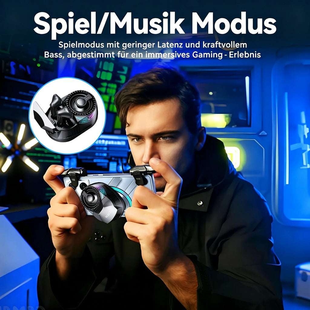 Magnetic 3-in-1 Bluetooth Speaker with Earbuds, Phone Stand,RGB Light, Portable Wireless Headset for iPhone/Android