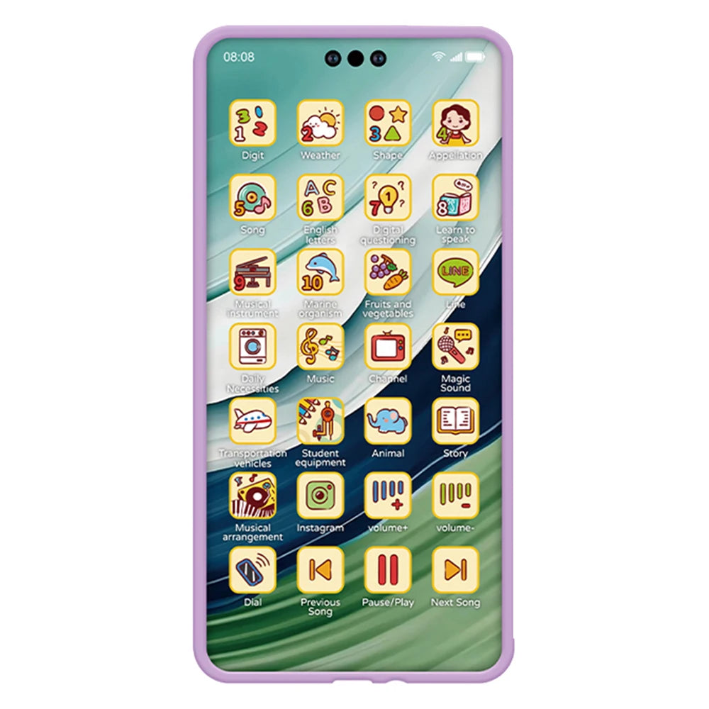 Toy Cell Phone Educational Toys Cellphone Baby Kid Educational Toy Phone Mobile Phone Model Toy for Children Birthday Xmas Gift