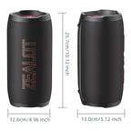 ZEALOT-S76 50W Portable Super Subwoofer Portable Speaker Home Outdoor Waterproof Column Bluetooth Speaker Sound Box