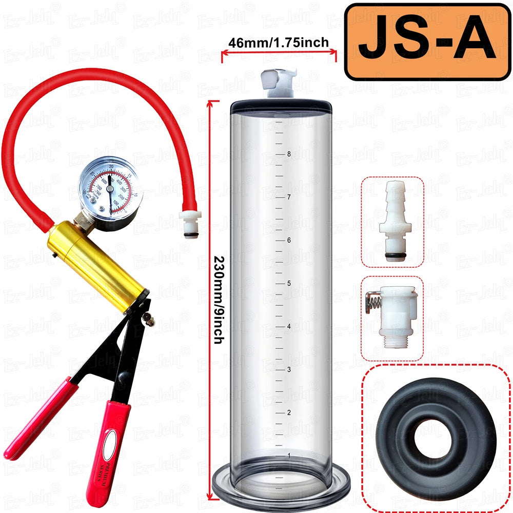 Acrylic Penis Pump Manual Penis Enlarger Sex Toy For Man Vacuum Pump Male Masturbation Penis Enlargement Trainer Adults Product