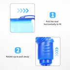 WRELS Foldable Silicone Water Bottle Outdoors Traveling Sport Running Cycling Kettle Water Bottle BPA Free 500ml With Straw