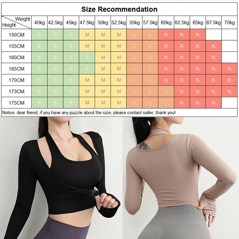 Cloud Rise Women Yoga Shirts Sports Workout T-Shirt Sexy Girl Long Sleeve Blouse Gym Fitness Crop Top Autumn Winter Sportswear