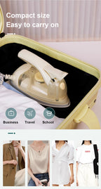 100-240V Mini Iron Handheld Garment Ironing Machine Ceramic soleplate Wet Dry Dual use Clothes Fabric Ironing Portable fortravel