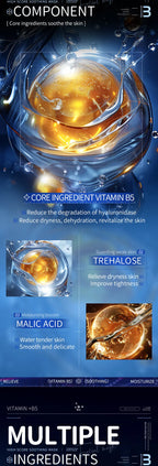 10pcs Vitamin B5 Sheet Mask 25ml - Hydrating & Soothing, Deep Moisture Care for Radiant Skin, Quick Absorption