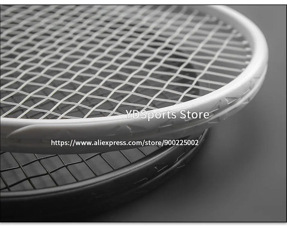 1pcs 27inch Technical Type Tennis Rackets Strung Carbon Aluminum Alloy Recreational Racquet Shockproof With Carry Bag For Adult