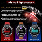 ECG High-end Health Smart Watch Men Blood pressure lipids bloodoxygen Body analysis Uric acid Health Tracker Smartwatch Men lady