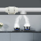 220V Duct Fan, Silent Inline Ventilation Exhaust Fan Air Ventilator for Kitchen/Bathroom/Bath, 2600rpm