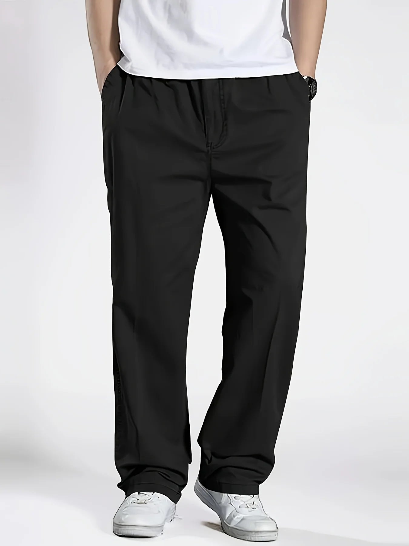 2025Mens Casual Jogger Pants Relaxed Fit Cargo Pants Drawstring Sweatpants Hiking Outdoor Twill Sport Pants Secondary image