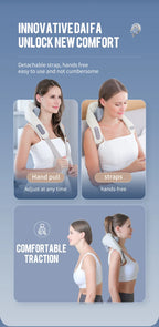Foreverlily 26W Neck And Shoulder Massager Wireless Shoulder And Back Kneading Massage Shawl Trapezius Neck Cervical masajeador