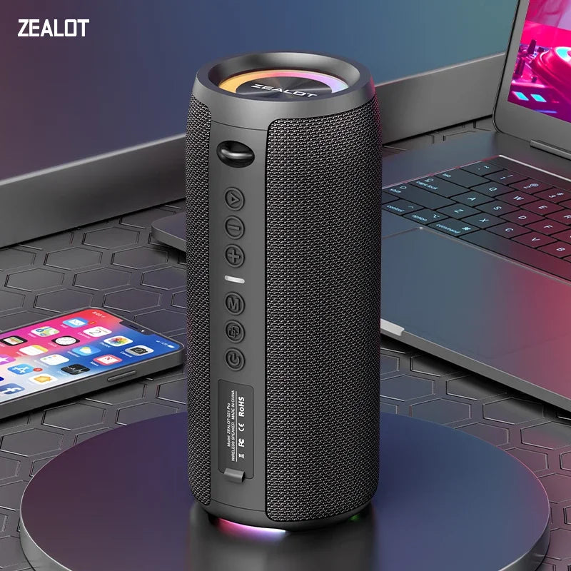 ZEALOT-S51PRO 40W High-power Bluetooth Speaker 3D Stereo Bass Bluetooth Speaker Portable IPX5 Waterproof Suitable TWS Boom Box Main image