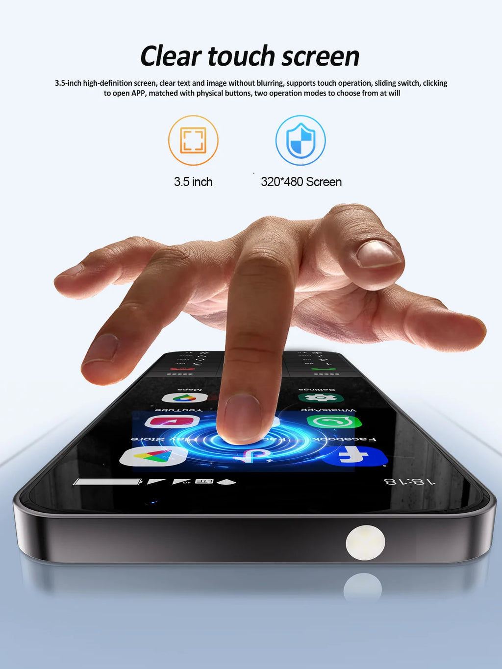SERVO F26 PRO Android Smartphone Touch Screen 4G Cellular 3.5" Display WiFi GPS Google Play Button Smart Phones Dual SIM 2850mAh