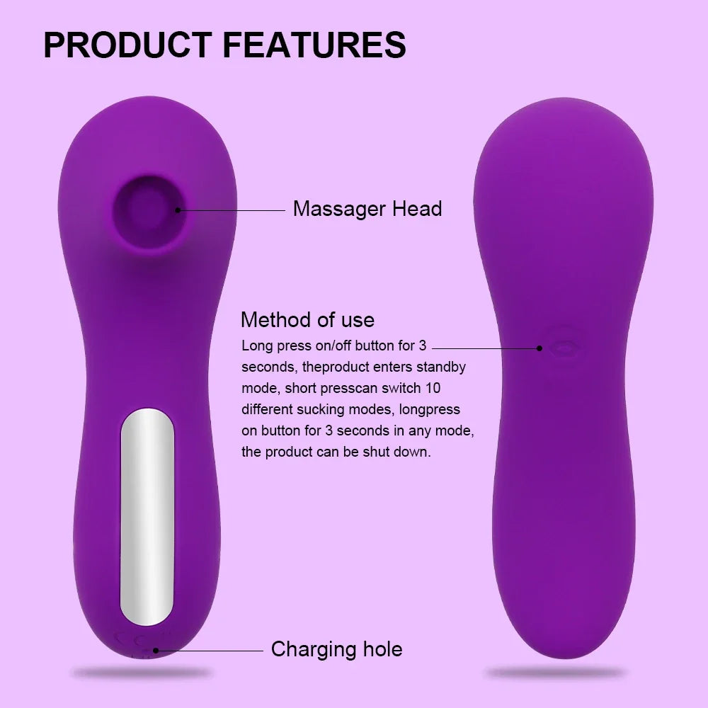 Powerful Sucking Vibrator for Women Sucker Clitoris Nipple Oral Vacuum Stimulator Vagina Female Masturbator Adults Sex Toys 18+