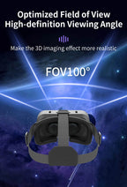 VR Glasses 3D Virtual Reality Headset Devices Helmet Lenses Goggles Smart For Smartphones Phone Cell Mobile Game Viar Viewer Set
