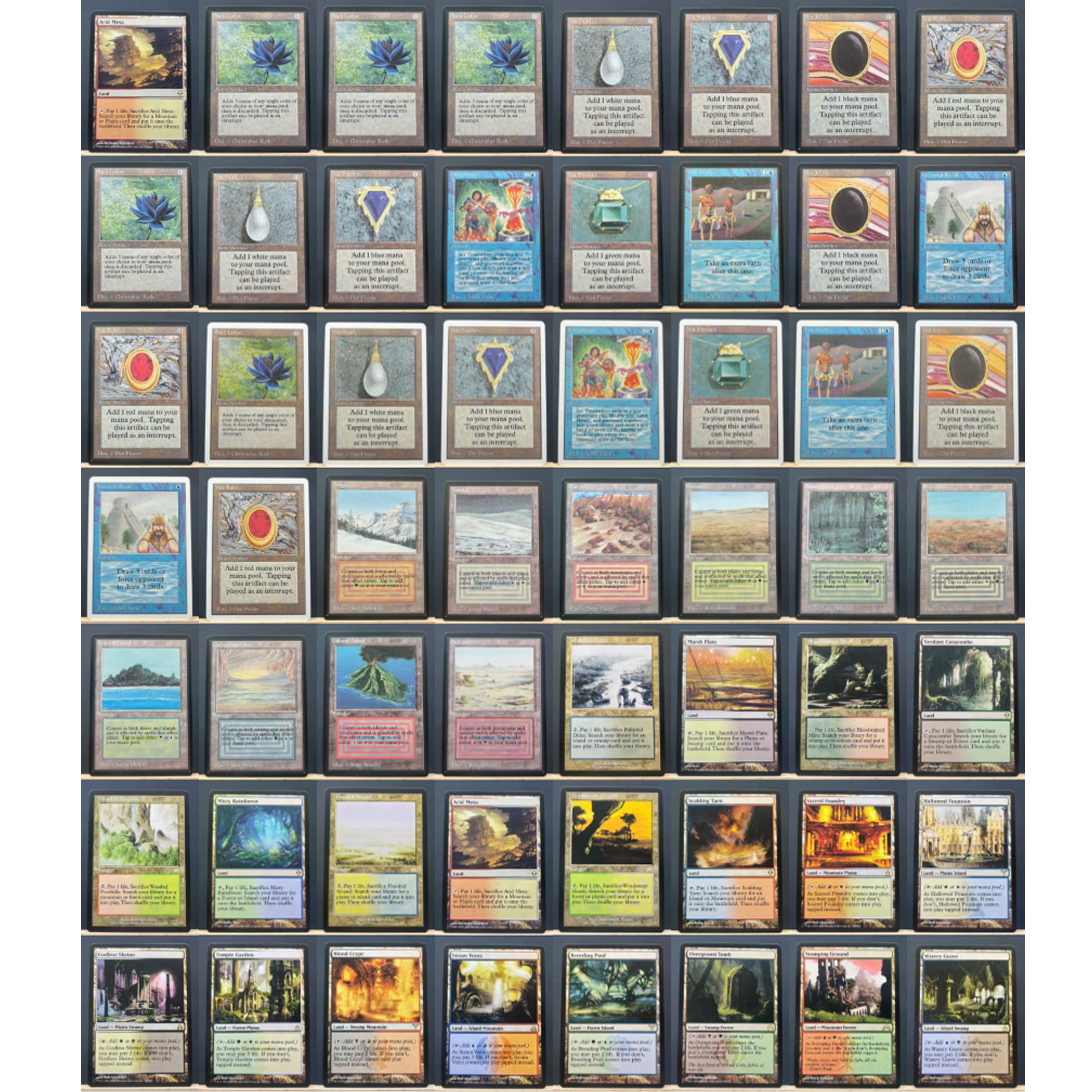 unlimited Revised MIX2/002 Tcg dual lands unlimited proxy magical cards tundra scrubland home play Revised underground gathering