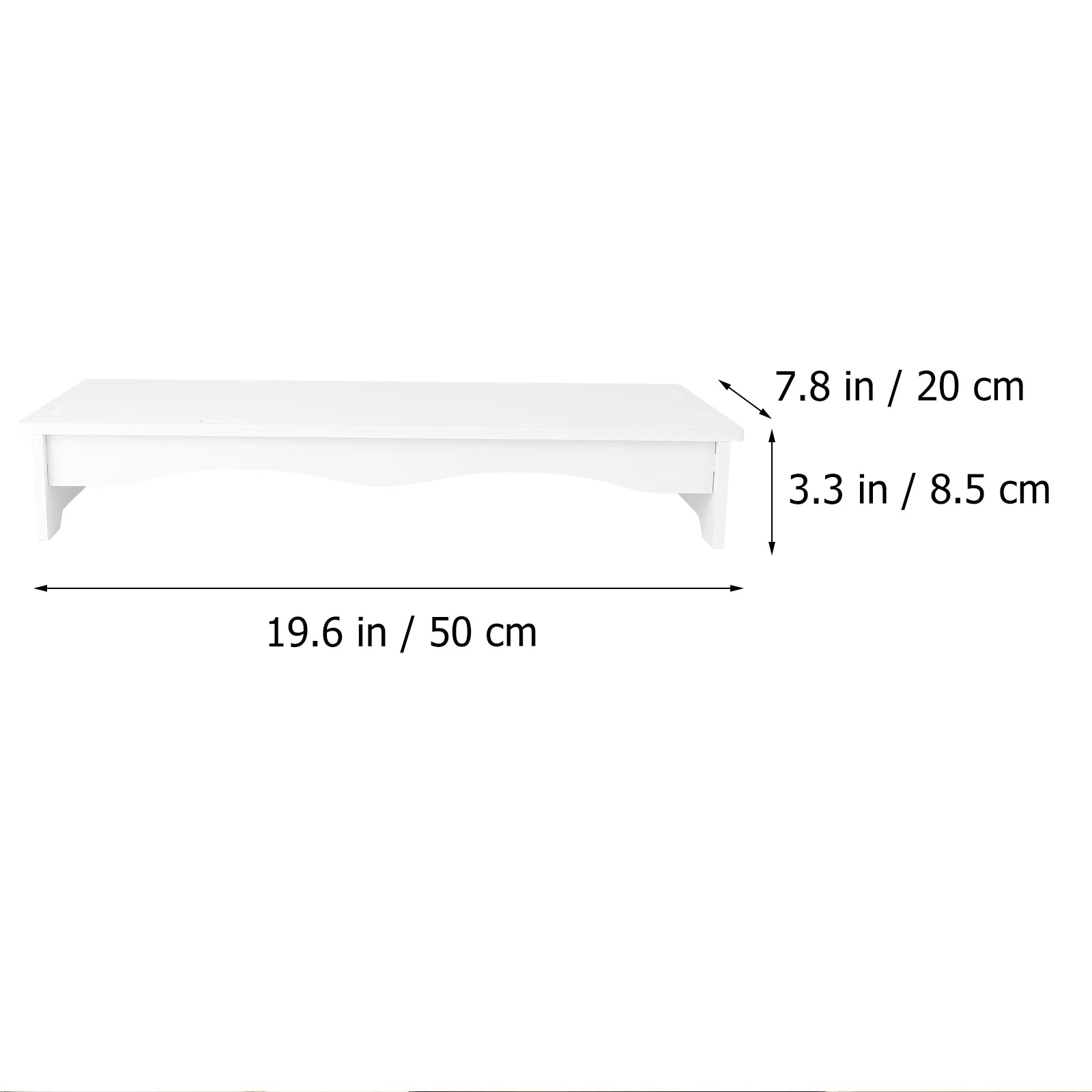 Plastic Monitor Stand Desktop Rack Computer Screen Elevated Shelf Heightening Bracket Durable Smooth Suitable Decor Styles Long