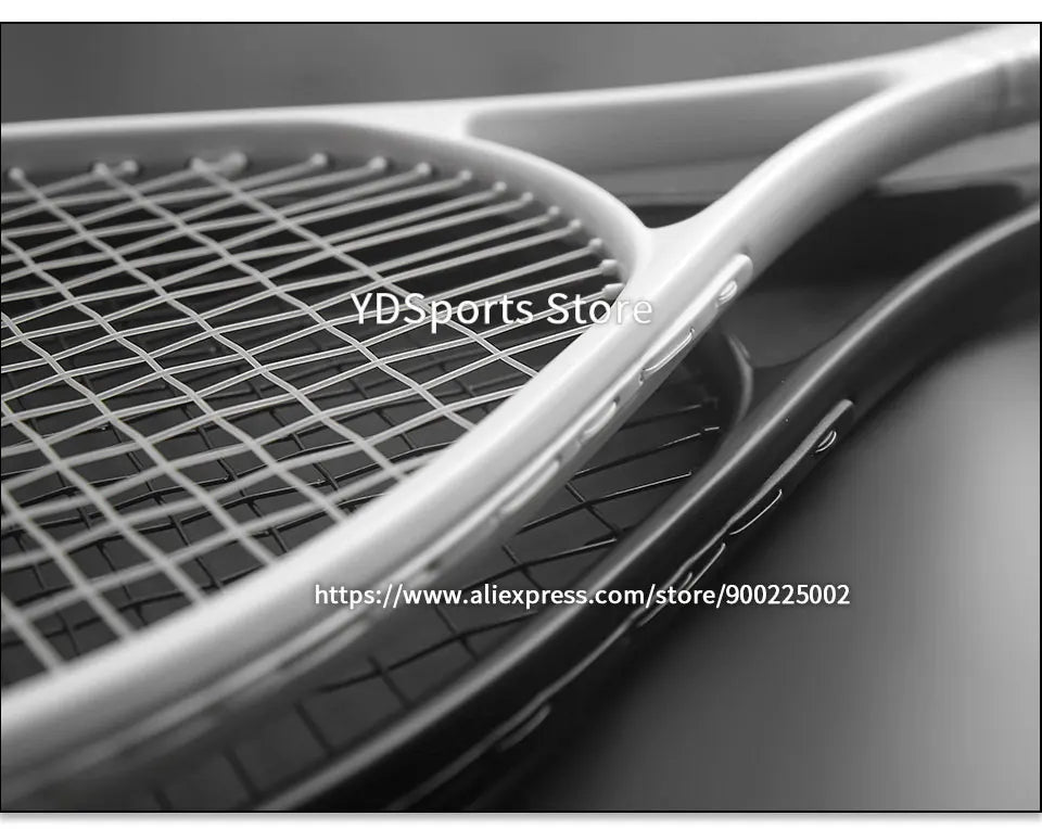 1pcs 27inch Technical Type Tennis Rackets Strung Carbon Aluminum Alloy Recreational Racquet Shockproof With Carry Bag For Adult