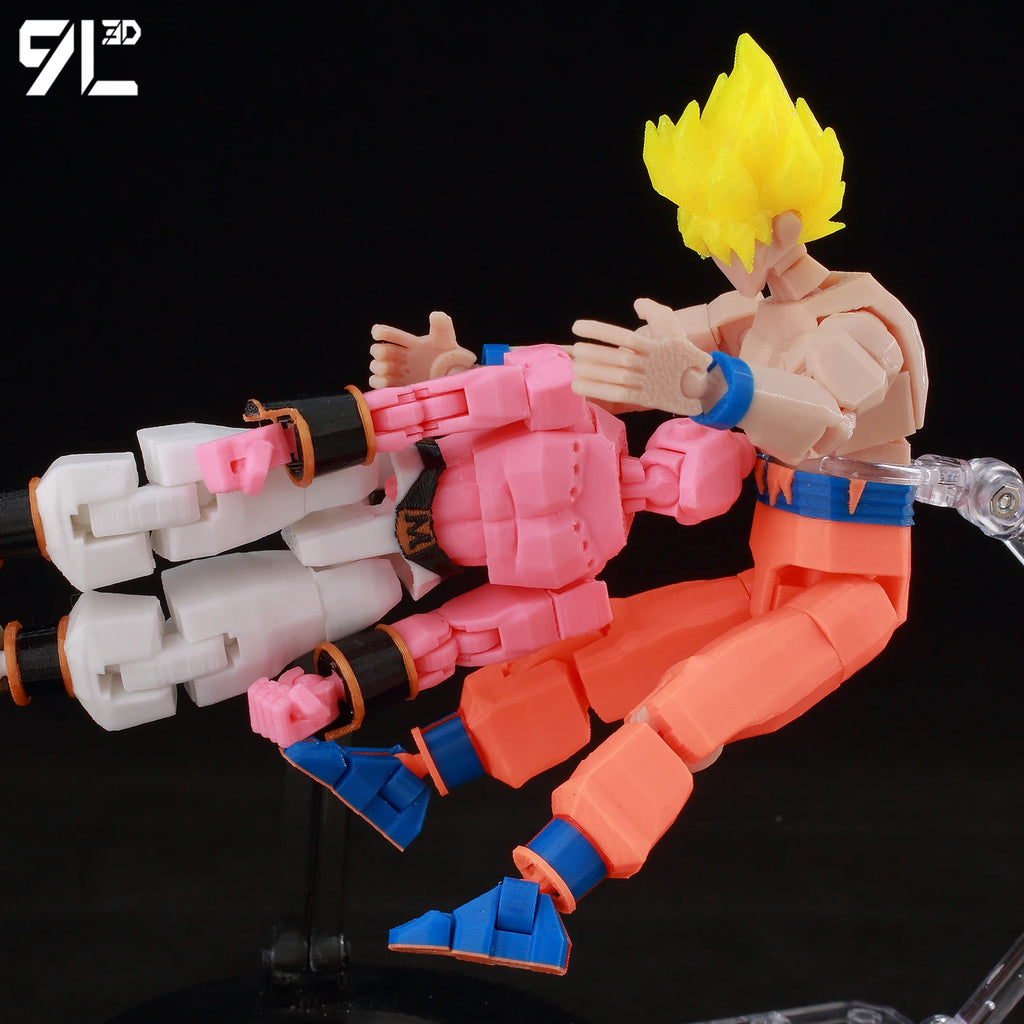 9L3D Printed Dragon Ball Son Goku Vegeta Beerus Frieza Anime Lucky13 Dummy13 Titan13 Action Figures Multi-Jointed Movable Toys