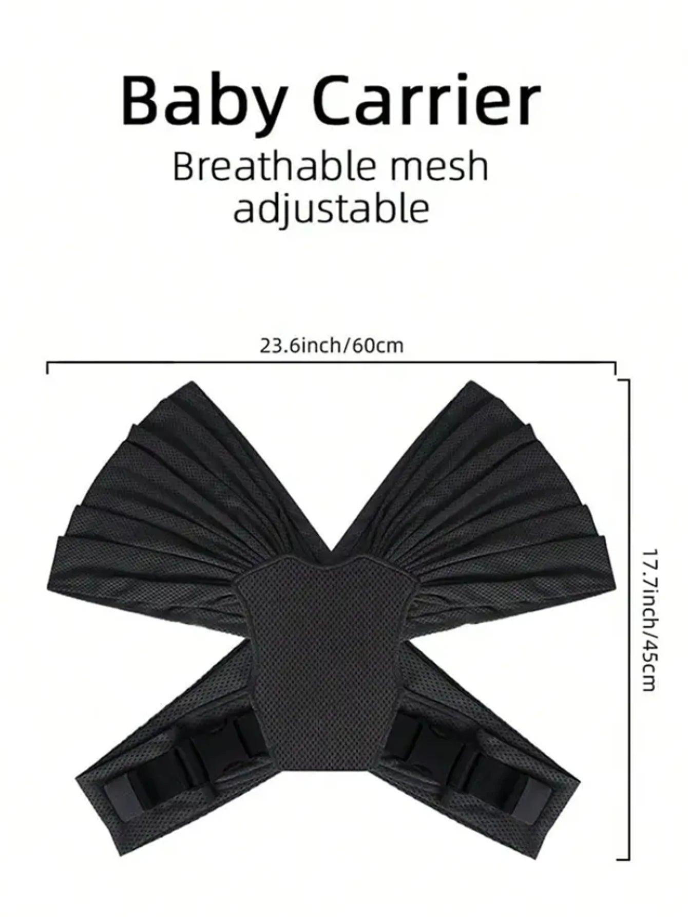 Adjustable Newborn Baby Sling Soft Breathable Air Mesh Carrier Infant Wrap Hipseat Gridding Cloth Wrap for Comfortable Wearing