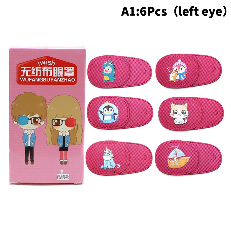 6pcs Children Health Care Kids Child Occlusion Medical Lazy Eye Patch Eyeshade For Kids Strabismus Treatment Vision Care Kit
