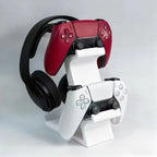 3D Printed Game Controller Headphone Integrated Stand Universal Standing Stand for PS4/PS5/XBOX Controller Headphone