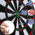 Professional Electronic Hanging Dartboard with LCD Scoring Indicator, 6 Darts Included, Home Bar Party Game Set