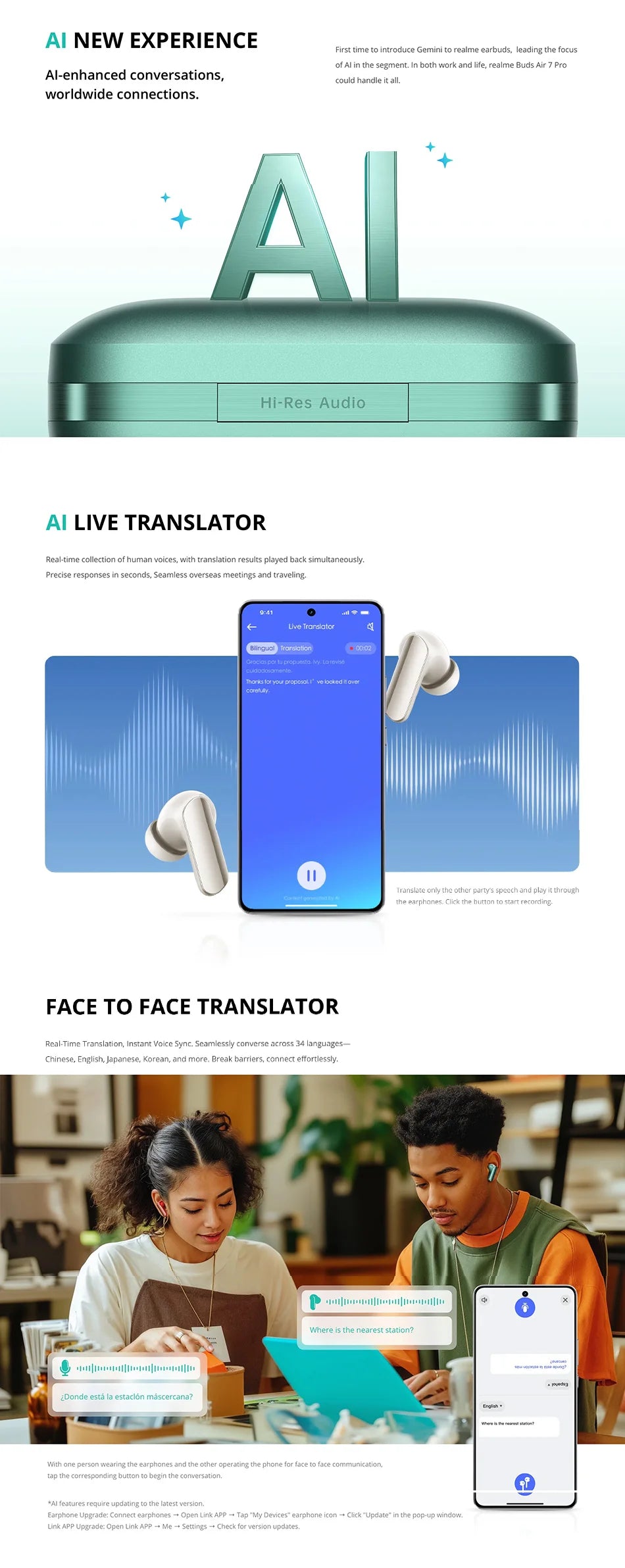 realme Buds Air 7 Pro Bluetooth Earphone For realme 16 Pro plus realme GT 8 Pro 53dB 48 Hours Battery Life Hi-Res LHDC 5.0