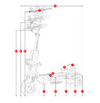 New HALO KNIGHT T107Pro Large Display Smart Escooter Adults 60V 38.4Ah Battery 3000W Dual Motor 95KM/H Powerful Electric Scooter