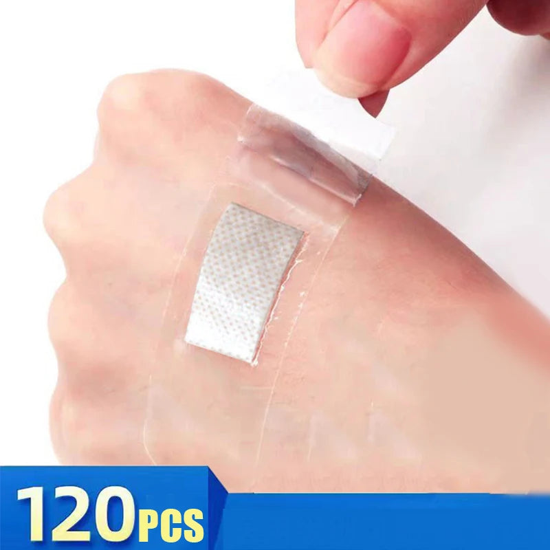 120 pieces of waterproof band-aid, transparent, invisible, hemostatic, breathable, anti-wear band-aid Secondary image