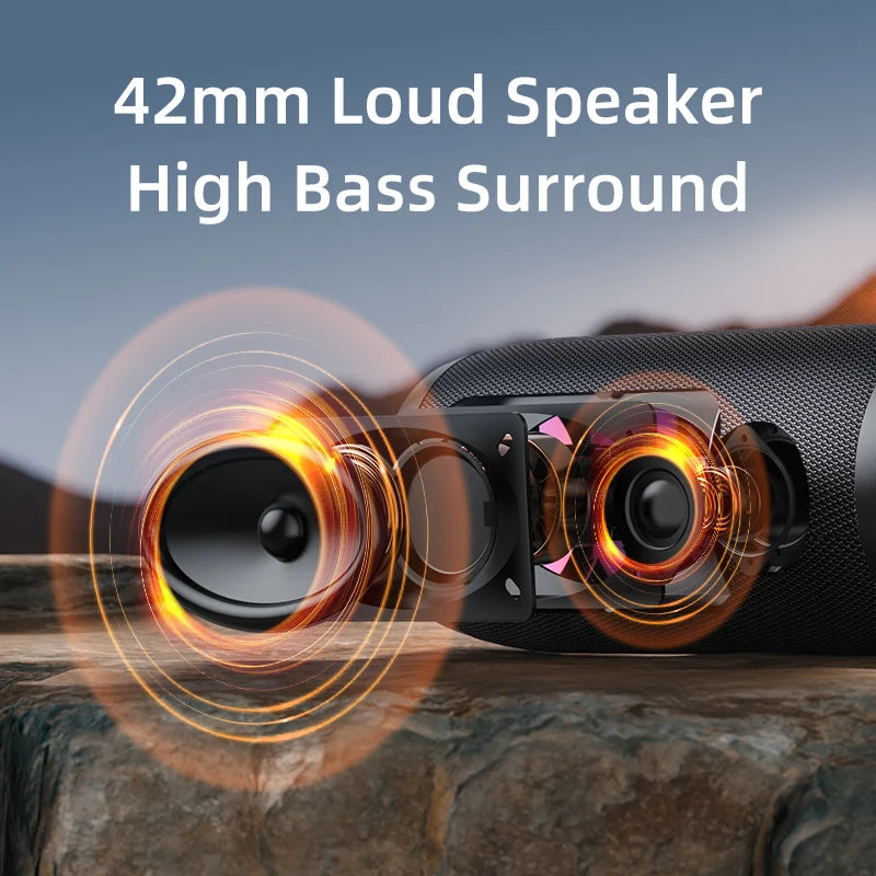 ZEALOT-S76 50W Portable Super Subwoofer Portable Speaker Home Outdoor Waterproof Column Bluetooth Speaker Sound Box