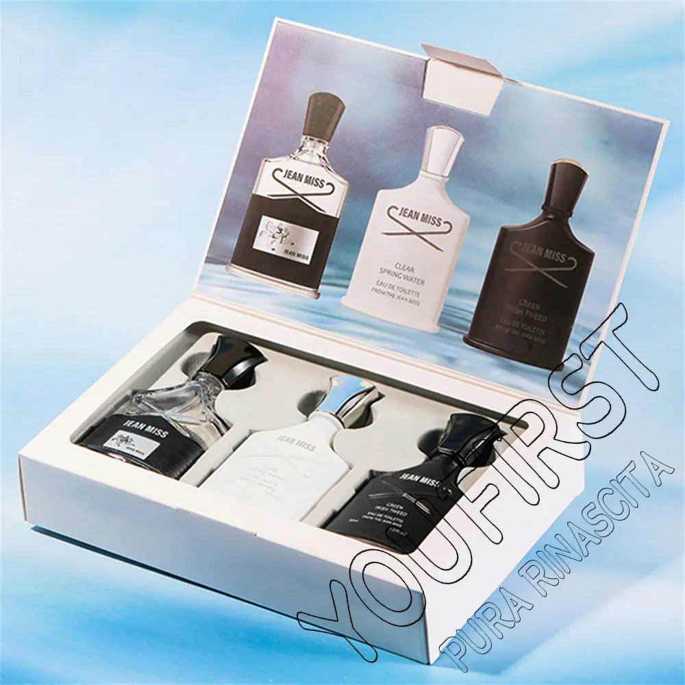 Fresh Natural 90ml Perfume Men Gift Box 3pcs Set Lasting Cologne Scent Perfumy Męskie Charming Man Perfumes Hombres Originales Main image