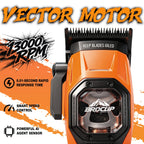 New Professional BRDCLIP Salon Barber Kit vector motor Hair Clipper 7800-13000RPM Trimmer 8000-13000RPM Metal body 2603 Shaver