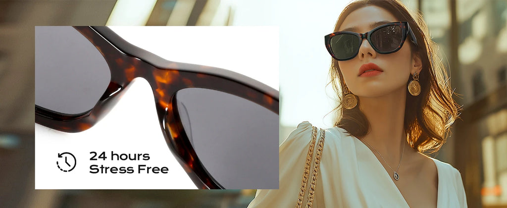 ZENOTTIC Polarized Sunglasses Women Cat-Eye: Trendy Cateye Sunglasses for Woman - Cute Sun Glasses UV400 Protection