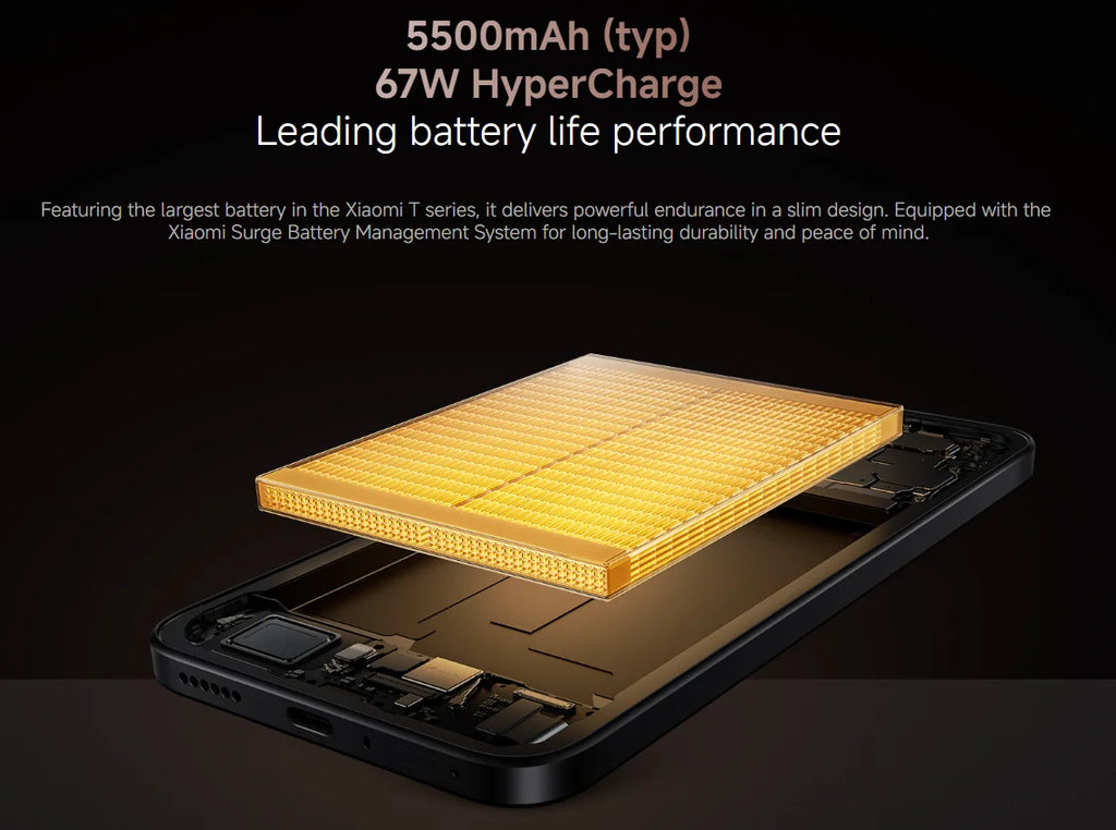 Global Version Xiaomi 15T Ultra-slim Smartphone 12GB 256GB Professional Laica Triple Camera Immersive 6.83 "Display 7.5mm Thin Slim Body