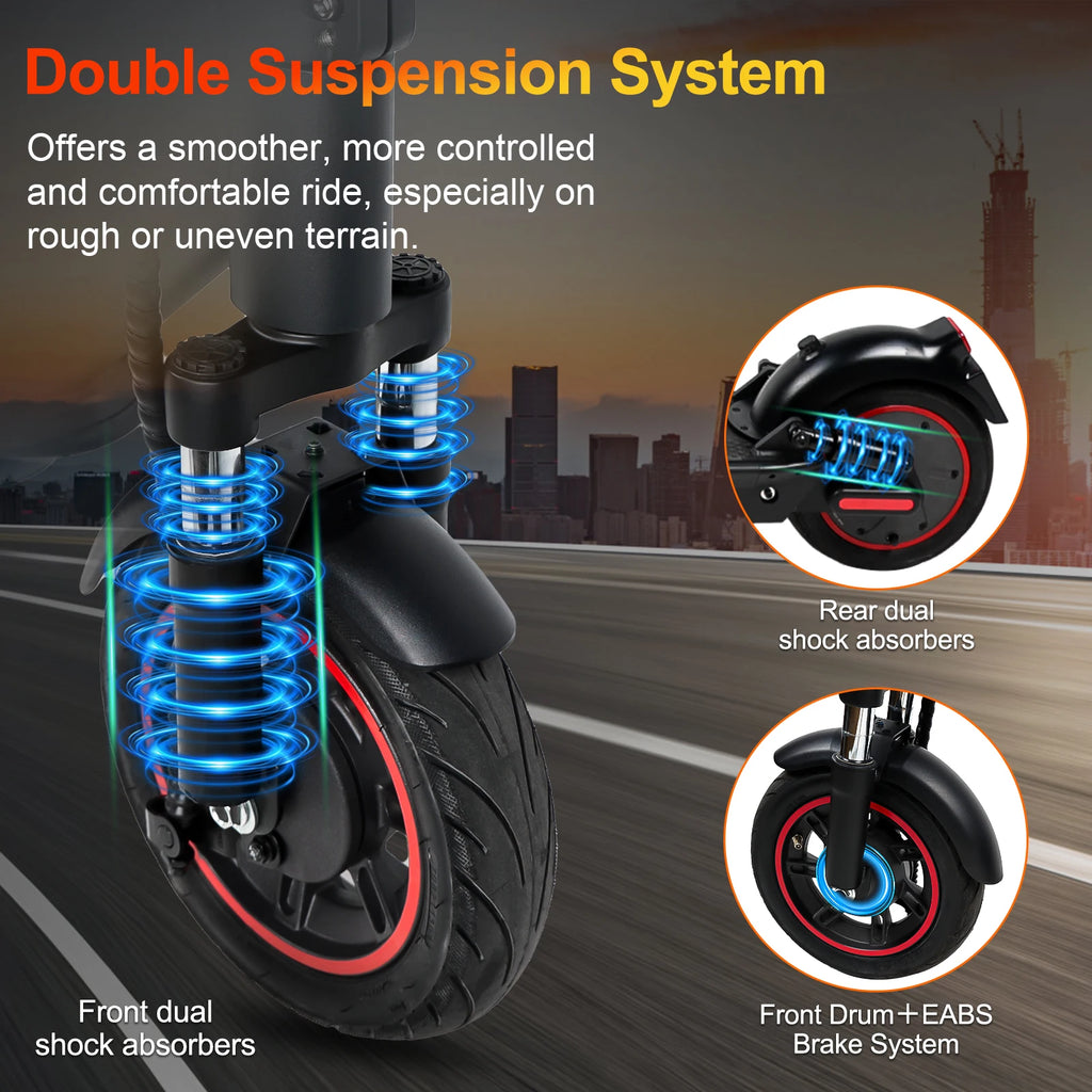 Electric Scooter For Adults Max Speed 35Km/h Electric Scooter 500W (Peak 750W ) Adult Scooter Electric Kick Scooter