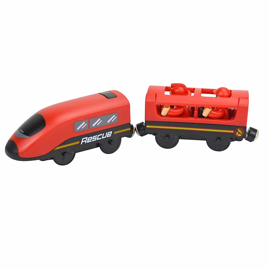 Locomotive Magnetic Car Electric Train Toys Fit All Brand Biro Wooden Diecast Slot Train Track Railway Educational Toys For Kids