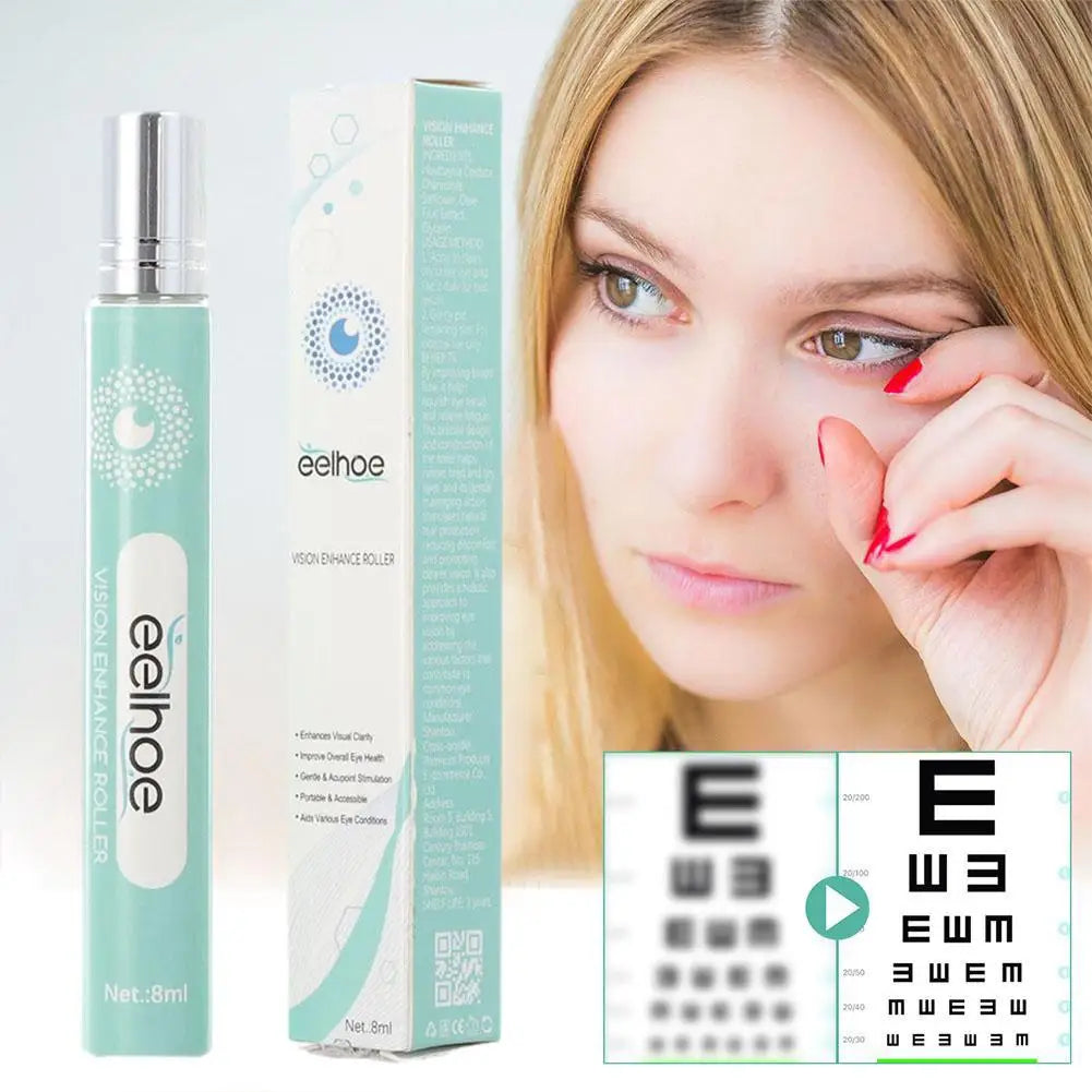 High-end 8ml Quickly Restore Vision Enhance Roller Promotes Clearer Eyesight Mild Relax Massage Fatigue Relief For Eye Care