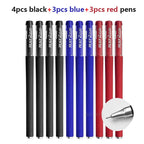 Gel Pens Set 0.5mm Black Blue Red Refill Gel Pen Bullet Tip School & Office Supplies Stationery Kawaii Accessories Stationery
