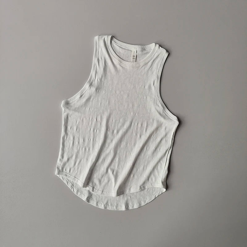 New Sleeveless Pilates Sports Blouse for Women's Summer Thin Vest Fitness Quick-drying Sleeveless Yoga Shirts Top Loose Suit
