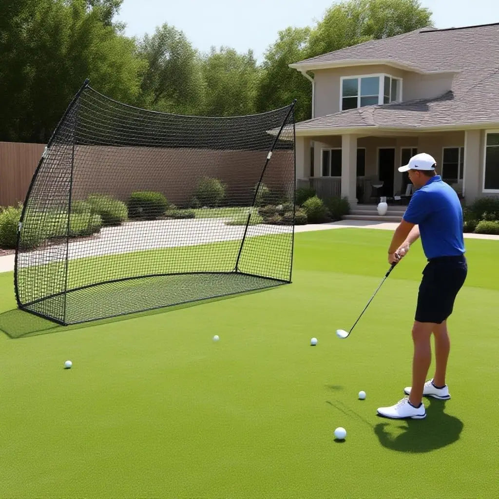 10x7x3ft Basics Golf Practice Net with Carry Bag Portable Golf Nets Personal Driving Range for Swing Chipping Backyard Outdoor Secondary image