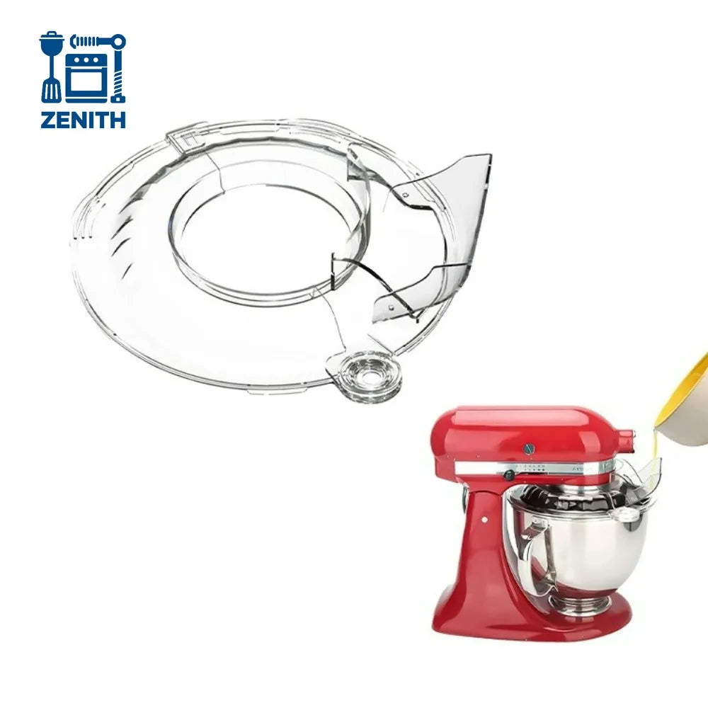 Pouring Shield Splash Guard, Detachable Flip Top Lid for KitchenAid 4.5-5QT Tilt Head Stand Mixer, Mixer Bowl Accessories Main image