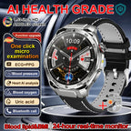 ECG High-end Health Smart Watch Men Blood pressure lipids bloodoxygen Body analysis Uric acid Health Tracker Smartwatch Men lady