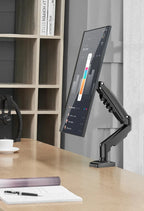 D-MOUNT K80 metal 17"-30" monitor desktop stand mount gas spring arm full motion rotate clamp grommet 2-9KG