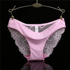 Woman Lace Panties Sexy Transparent Panty Low-Rise Cotton crotch Briefs Plus Size Ladies Underwear Intimates New Hot Sale